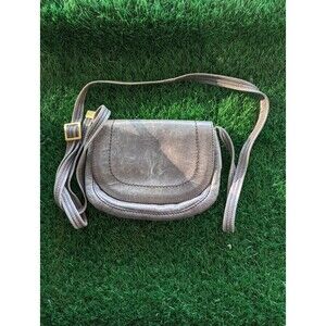 HOBO The Original Gray Leather Crossbody Bag Women's